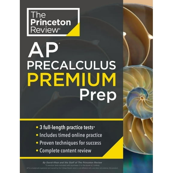 College Test Preparation Princeton Review AP Precalculus Premium Prep: 3 Practice Tests   Digital Practice Online   Content Review, (Paperback)