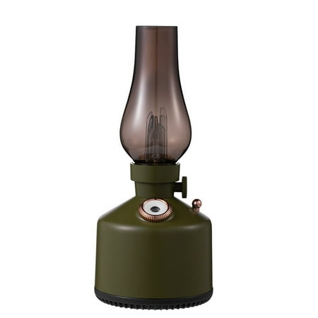 

Lomubue 260ML Air Humidifier Mute USB Luminous Wireless Aromatherapy Bedroom Retro Kerosene Lamp Humidifier Household Supplies