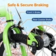 thumbnail image 3 of Ambifirner 16" City Bike with Training Wheels & Kickstand Tall Height 41-53 inches Small Bikes, 3 of 10
