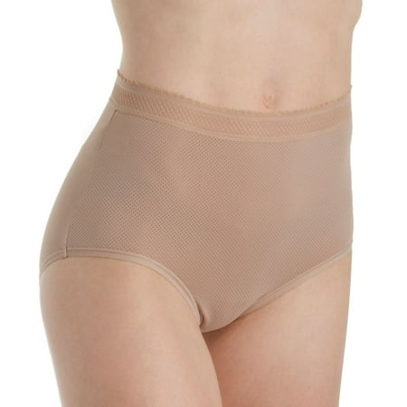 

Women s Warner s RS4901P Breathe Freely Brief Panty With Lace (Toasted Almond 3X)