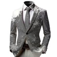 thumbnail image 3 of Vividxx Jacket For Boys Suit Blazer Christmas Printed Boys Jacket Elegant Formal For Holiday Parties And With Stylish Festive Design For Kids And Youth 9-10 Years, 3 of 4