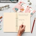 thumbnail image 4 of FORMRS 1-Subject Spiral Notebook 8" x 5" College Ruled 60 Refillable Sheet A5 Hard Cover, 2 Pack, Pink Christmas Snowman, 4 of 7