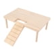 thumbnail image 4 of Plataforma de madera para hámster con escalera, escaleras de aterrizaje para mascotas, muebles pequeños para jaulas de mascotas. S, 4 of 9