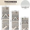 thumbnail image 4 of Beige Geometric Stripe Diamond Pattern Kitchen Rugs Sets Of 3,Kitchen Runner Rugs Non Skid Washable,Decorative Kitchen Floor Mats for Kitchen,Sink,Laundry,17"x30"+ 17"x47" + 17"x59", 4 of 6