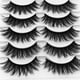thumbnail image 5 of False Eyelashes Clusters Natural Strip Lashes Adhesive Reusable Natural Volume 3D Eyelash Imitation Mink Natural Thick False Eyelash 5 Pairs(Buy 2 save 10%）, 5 of 9