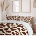thumbnail image 6 of Ambesonne Cow Print Duvet Cover Sets, Cattle Skin with Spot, 2-Queen, Pale Yellow Brown, 6 of 7