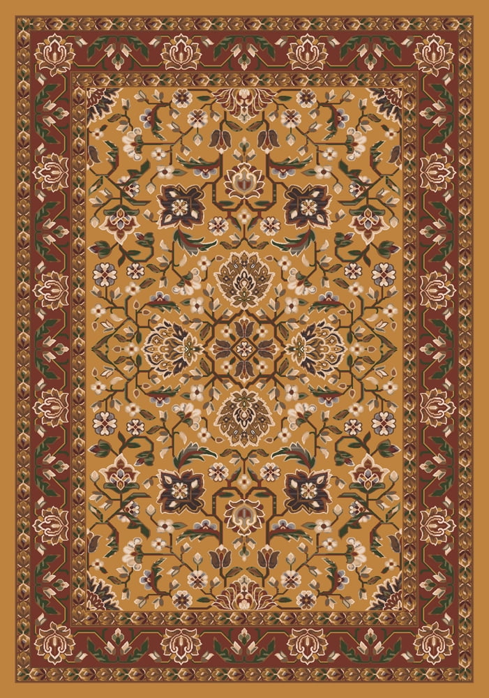 Milliken Pastiche Area Rug ABADAN SPICE GOLD Abadan Spice Gold Petals