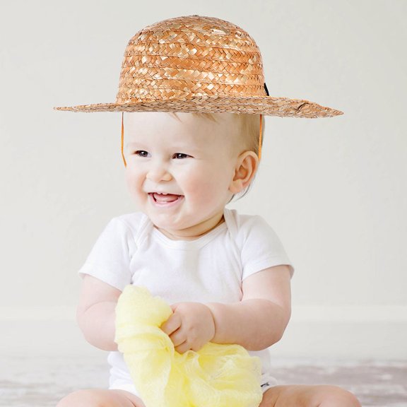 Raindrops 1-Pack Kids Headwear Khaki Round Brim Hat Design for Outdoor Play and Activities