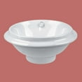 thumbnail image 2 of Renovators Supply Artisan Bathroom Sink 18.5 in Round White Ceramic Countertop Vessel Sink w/Overflow, 2 of 2