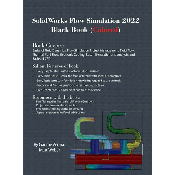 SolidWorks Flow Simulation 2022 Black Book (Colored), (Hardcover)
