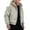 Khaki, variant on WRKEKC Winter Coats for Men Hooded Outerwear with Plush Lining Zip Up Windproof Warm Coat for Outdoor Daily Cold Weather