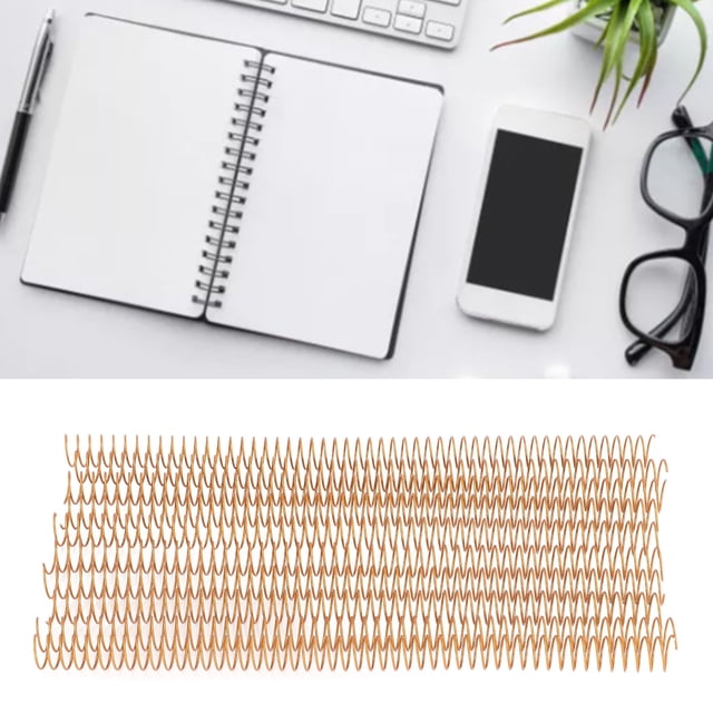 Binding Spiral, 16mm Diameter, 140 Sheet Capacity, 4:1 Pitch, 48 Loop with Rotating Pages Feature, for Engineering, Business, Office, University Presentations
