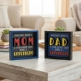 thumbnail image 2 of Wood Shadow Block Superhero Dad/Mom Asstd - Set of 2, 2 of 3