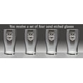 thumbnail image 2 of O'Neil Irish Coat of Arms Tavern Glasses - Set of 4 (Sand Etched), 2 of 3