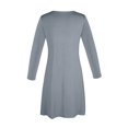 thumbnail image 4 of SAYFUT Long Shirts Over Leggings Tunic Tops For Women 3/4 Sleeve Top Blouse Plus Size S-3XL Solid Color, 4 of 7