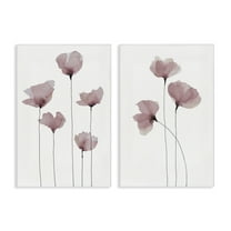 Stupell Industries Poppies Standing Tall Floral & Botanical Painting Wrapped Canvas Art Print Wall Art, 16 x 24, Set of 2