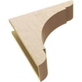 thumbnail image 6 of 6"W x 24"D x 24"H Thin Olympic Rough Cedar Woodgrain TimberThane Corbel, Primed Tan, 6 of 6