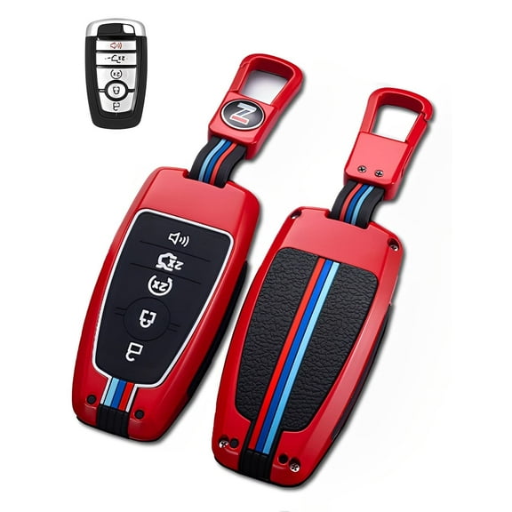 for Ford Key Fob Cover Case Metal Shell Car Smart Keys Keychain Compatible Mustang Explorer Fusion Escape F150 Edge Bronco 2018-2023