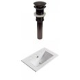 thumbnail image 1 of American Imaginations 19.9-in. W 3H8-in. Ceramic Top Set In White Color - Overflow Drain Incl. AI-30459, 1 of 8