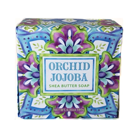 Greenwich Bay Trading Company Botanical Collection - Orchid Jojoba 6.35oz Wrap Soap
