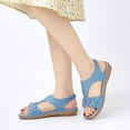 thumbnail image 7 of Ecetana Sandals for Women Dressy Comfortable Summer Beach Casual Elastic Strap Flat Sandals, 7 of 7
