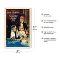 thumbnail image 2 of Saturday Night - Cecil B. DeMille Production - Starring Leatrice Joy Conrad Nagel and Edith Roberts - Vintage Film Movie Poster c.1922 - 8 x 12 inch Vintage Metal Tin Sign, 2 of 4