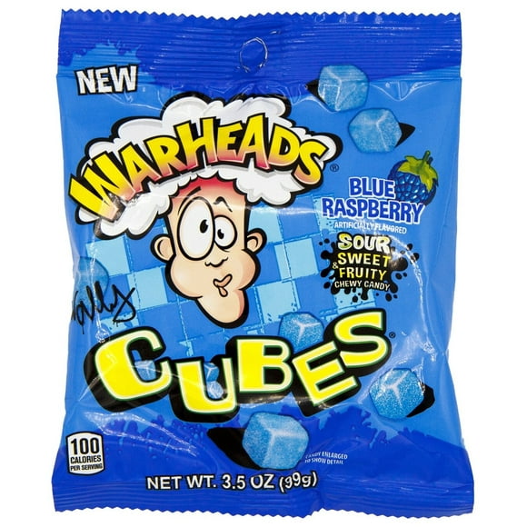 Warheads Cubes blue Raspberry 99g