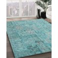 thumbnail image 2 of Ahgly Company Indoor Square Contemporary Seafoam Green Patchwork Area Rugs, 4' Square, 2 of 6