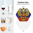 thumbnail image 6 of Russian Flag Leather Drinks Coasters Suitable for Various Cups Set of 6 Hexagon, 6 of 6