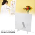 thumbnail image 3 of Acrylic Dry Erase Board, 7Pcs Color Pens Multifunctional Easy To Clean LED Erasable Writing Board Convenient Use with 2 Wiping Cloths for Family Office, 3 of 8