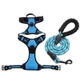 thumbnail image 2 of No Pull Tug Resistant Dog Harness and Leash Set, Extra Large Sky Blue Padded Pet Harness Leash for Walking Hiking Training, One Pack, 2 of 6