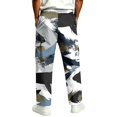 thumbnail image 6 of GrmtClth Mens Camouflage Cargo Pants Relaxed Open Bottom Lightweight Street Style Multi Utility Pocket Walking Daily Pants Dark Gray 2XL, 6 of 8