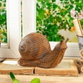 thumbnail image 4 of Sungmor Estatua de Hierro Fundido Snail, Figuritas Vintage Animal Collection, Decoración de Mesa para Hogar y Oficina, Pisapapeles, Tope de Puerta, Adorno Lindo para Jardín y Césped, Acabado Óxido, 4 of 8