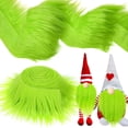 thumbnail image 3 of Tela de piel sintética de Navidad esponjosa y difusa para manualidades, parche de felpa sintética, cortes de piel para bricolaje, Halloween, disfraz de invierno, barba de gnomo, muñecas en miniatura,, 3 of 4