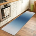 thumbnail image 2 of Runner Rug 2 x 6 Ft, Navy Blue Grey Ombre Washable Non-Slip Floor Mat for Kitchen Hallway/Entryway, Farmhouse Gradient Minimalist Long Kitchen Runner Area Rugs for Living Room, Low-Profile, 2 of 8