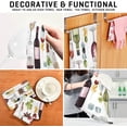 thumbnail image 4 of Watercolor Wine Tea Towels Set of 1 Glass Bottle Kitchen Dish Cloth with Hanging Loop, 18"x28"Lint-Free Absorbent Towel for Kitchen Drying Wiping and Cleaning, 4 of 7