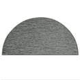 thumbnail image 1 of Abstract Contemporary Stripes Modern Plush Two Tone High Low Pattern Rug Carpet| Pet & Kids Friendly| Great for Events Wedding | Made in USA - Easy Fit Dark Grey, 42" x 84" Half Round Area Rug, 1 of 4