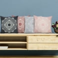 thumbnail image 6 of Ox Bay Ava 20" x 20" Black/White Medallion Cotton Adult Decorative Throw Pillow Cover, 6 of 11