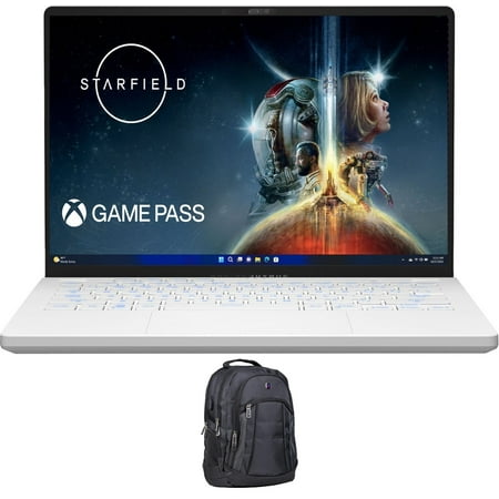 ASUS ROG Zephyrus G14 Gaming/Entertainment Laptop (AMD Ryzen 9 7940HS 8-Core, 14.0in 165 Hz Quad HD (2560x1440), GeForce RTX 4070, 32GB DDR5 4800MHz RAM, Win 11 Home) with Premium Backpack