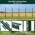 thumbnail image 3 of 10 Pack Heavy Duty Metal U-Post for Garden Fencing, No  Temporary Stakes, Green, 3 of 5
