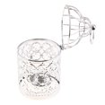 thumbnail image 2 of Guardoinrt Electroplated Metal Birdcage Shape Tea Light B- Candle Holder Silver Type A 1Set, 2 of 6