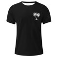 thumbnail image 4 of JAJAHO Mens Crew Neck T Shirt Short Sleeve Comfortable Casual Graphic Tee Tropical Printed Summer Beach Shirts Trendy Tops, 4 of 4