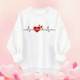 thumbnail image 6 of vigerkar Womens Sweatshirt Cute love Graphic Shirts Long Sleeve Crew Neck Pullovers Lover Gifts (White, S), 6 of 9