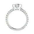 thumbnail image 2 of Oryn Jewel 14K White Gold Over Ring - 1.5 Ct Lab Created Diamond Solitaire with Accents Bezel Set Ring - Round Cut Engagement Ring - Chic Jewelry Gift - Daily Wear Diamond Ring for Any Occasion, 2 of 6