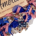 thumbnail image 7 of Northlight Stars and Stripes "America, God Shed His Grace on Thee" Patriotic Bow Wreath - 18", 7 of 7