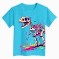 thumbnail image 4 of UAYOTSE 12M 3T 4T 5T Summer Little Boy Soft Cartoon Print T shirt Tops Crew Neck Casual Daily Wear for Toddler Boys,Sizes 9-10 Years, 4 of 4
