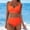 Orange, variant on IDALL Bikini Sets Bathing Suit Women's High Waisted Swimsuit Split Wrap Cup Polka Dot Printed Bikini Womens Swimsuits Micro Bikini Orange L
