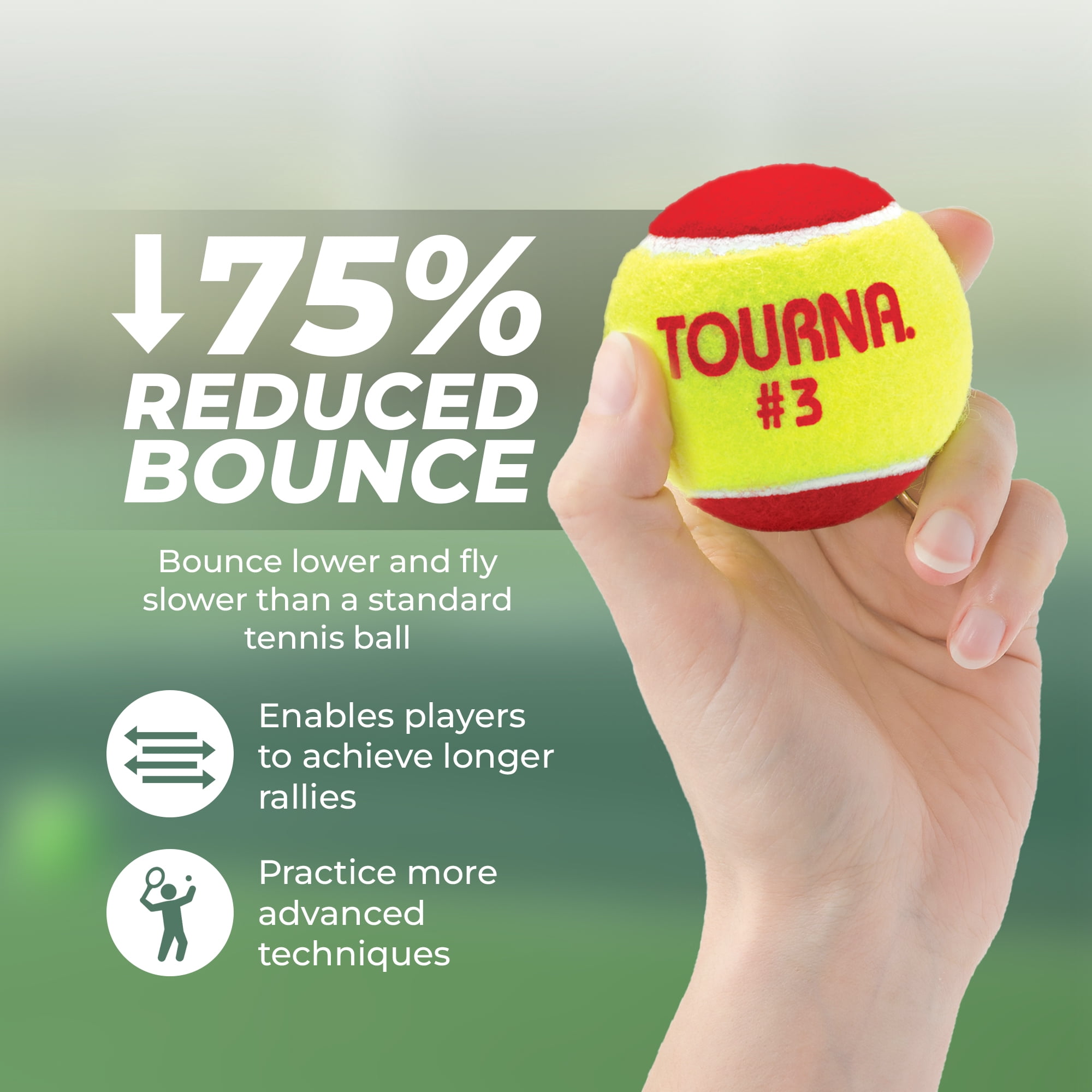 Tourna Kids #3 Red Balls 18 ct Bag