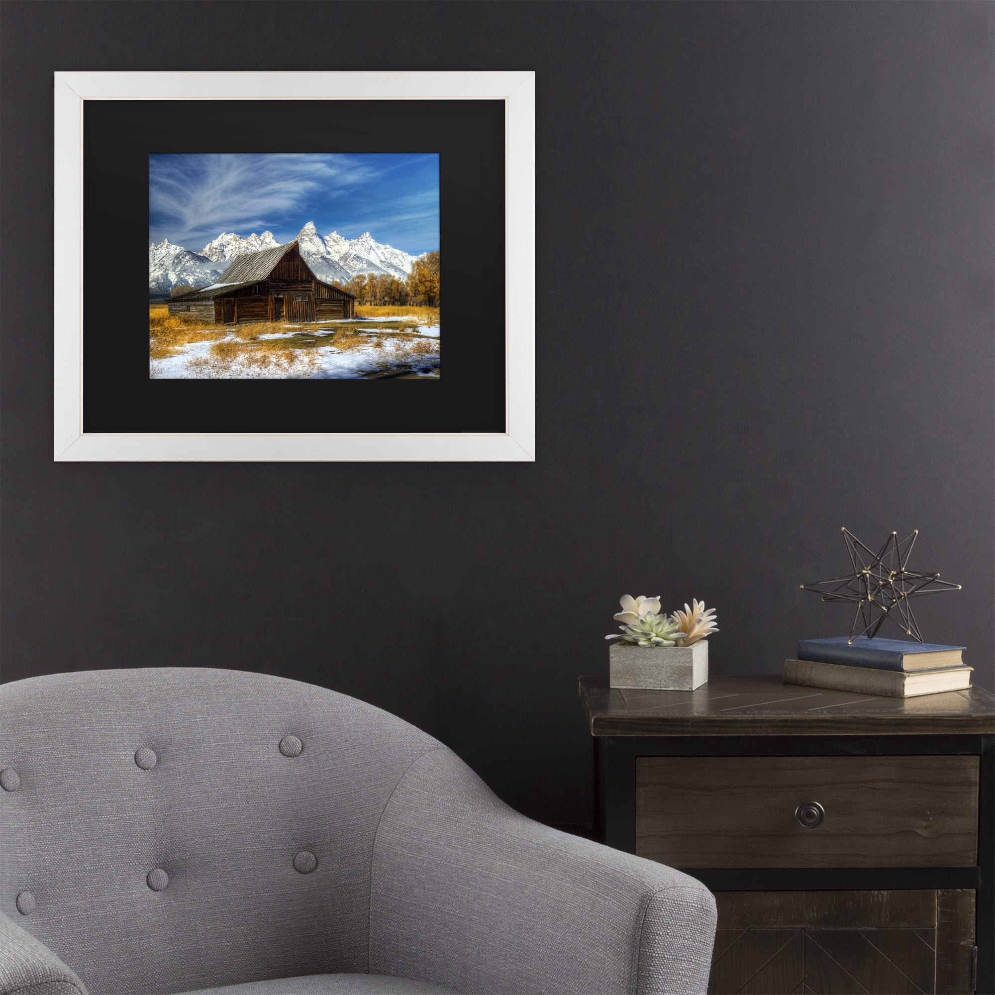 Trademark Fine Art 'Iconic Barn Grand Teton' Canvas Art by Pierre Leclerc