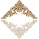 thumbnail image 4 of Apliques de madera para pintar, diseño elegante para muebles sin pintar, apliques de madera de caucho tallados exquisitos para gabinetes, puertas y espejos, calcomanías de madera creativas de estilo, 4 of 5